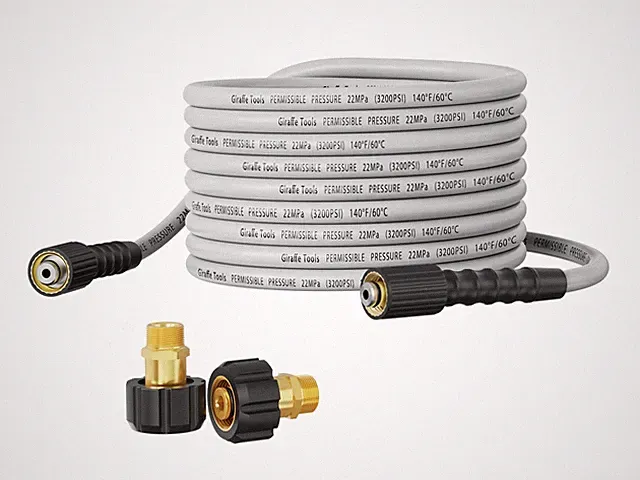 Pressure Washer Hose 50FT 1/4" 3200 PSI Power Washer Hose for Replacement Kin...