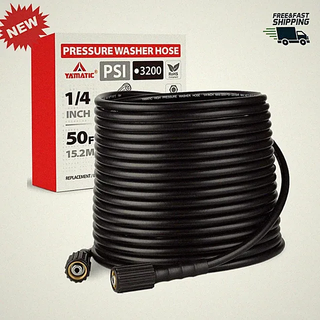 Pressure Washer Hose 50FT 3200PSI M22 Replacement for Ryobi Craftsman Greenworks
