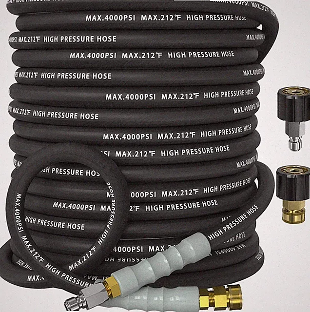 Pressure Washer Hose 50FT 4200 PSI for M22 14Mm Quick Connect Steel Braided