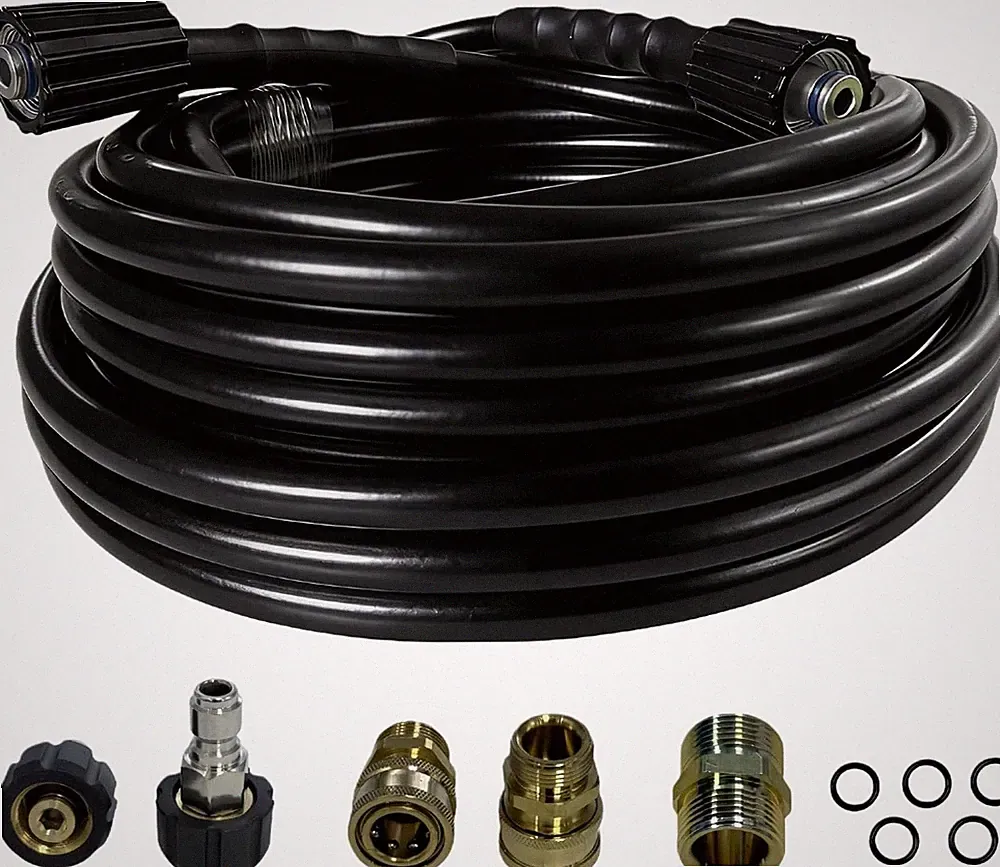 Pressure Washer Hose 50ft x 1/4", Heavy Duty High Pressure Hose 4000 psi