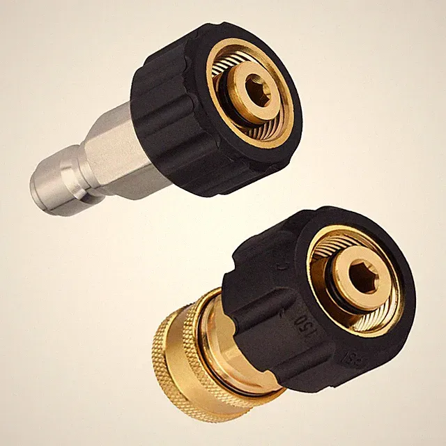 Pressure Washer Hose Adapter convert 3/8" threads to quick release fittings