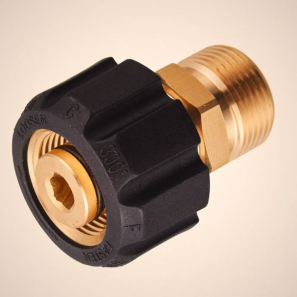 Pressure Washer Hose Adapter M22-15mm Female Thread to M22-14mm Male Fitting
