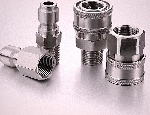 Pressure Washer Hose Connector Adapter Set Quick Connect NPT 3/8 Inch Stainless