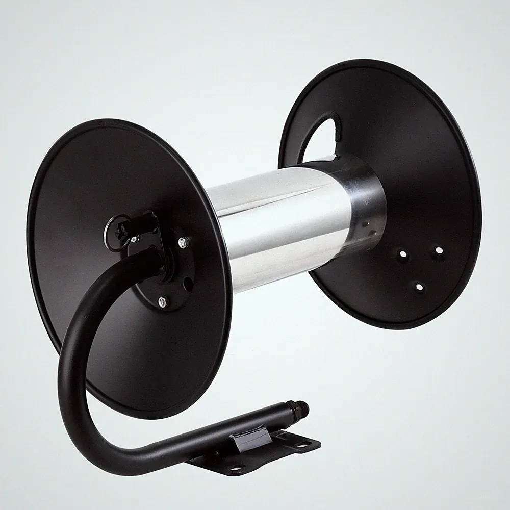 Pressure Washer Hose Reel 100 ft x 3/8 inch Steel Wall Floor Mount 4000PSI
