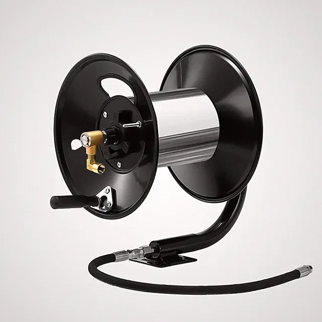 Pressure Washer Hose Reel 100ft Capacity 4000 PSI Heavy Duty Power Washer Hose