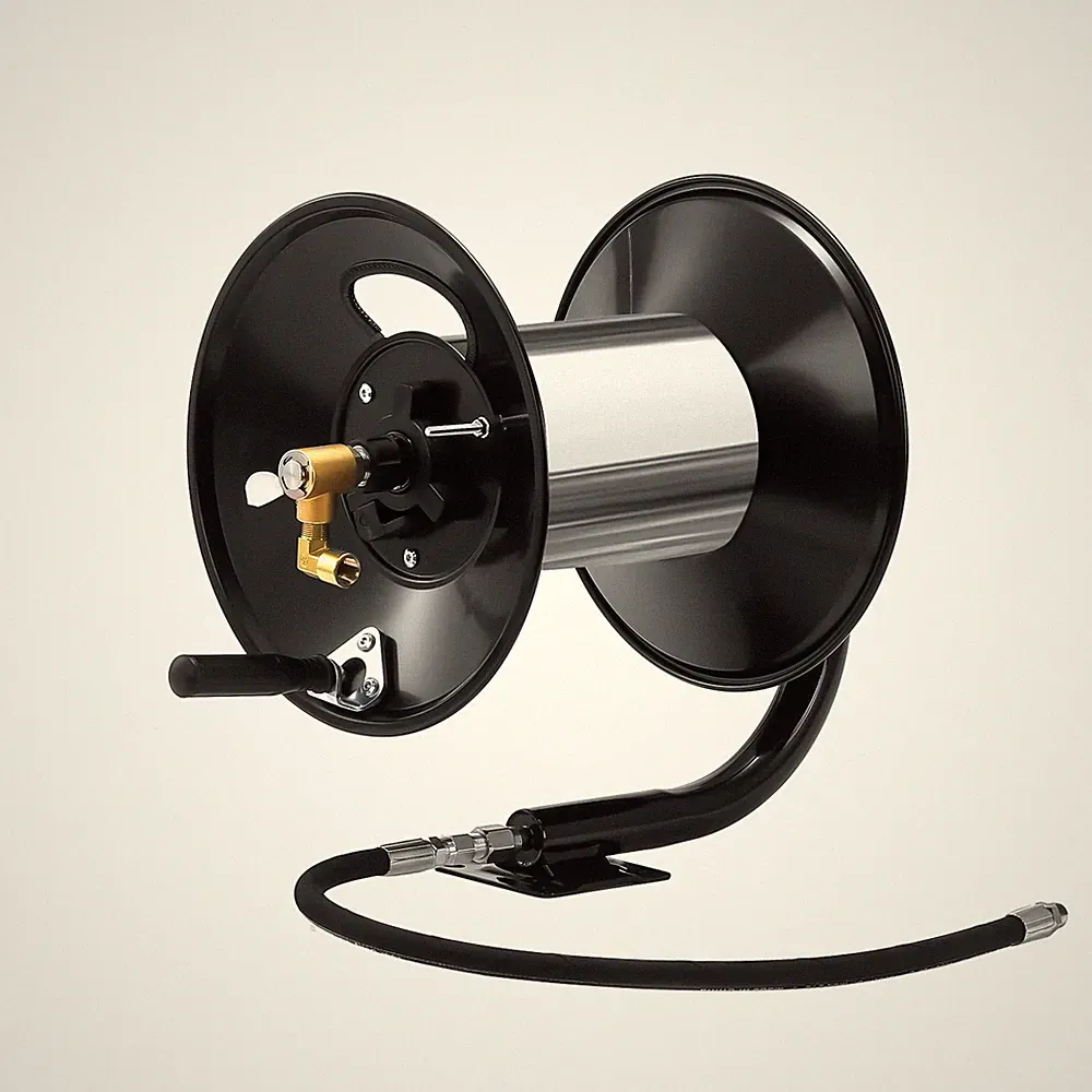 Pressure Washer Hose Reel 100ft Capacity 4000 PSI Heavy Duty Power Washer Hose