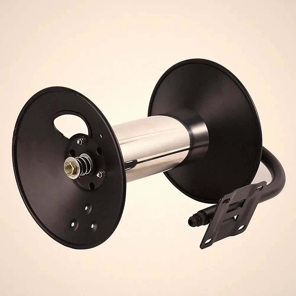 Pressure Washer Hose Reel 100ft x 3/8 inch Steel Mount 4000 PSI, Only Reel