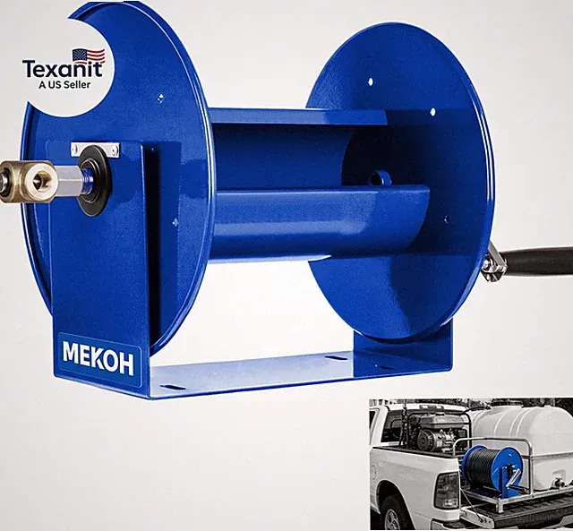 Pressure Washer Hose Reel 150Ftx3/8”, 300Ftx1/4” Manual Power Washer Hose Reel w