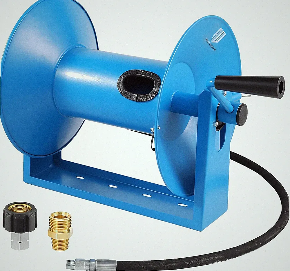 Pressure Washer Hose Reel 180FT, Mounted Heavy Duty High Power Washer Hose Reel