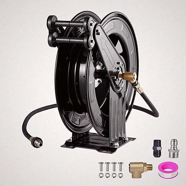 Pressure Washer Hose Reel 50 FT with Swivel Arm 3/8" NPT Outlet Pipe, 4000 PSI