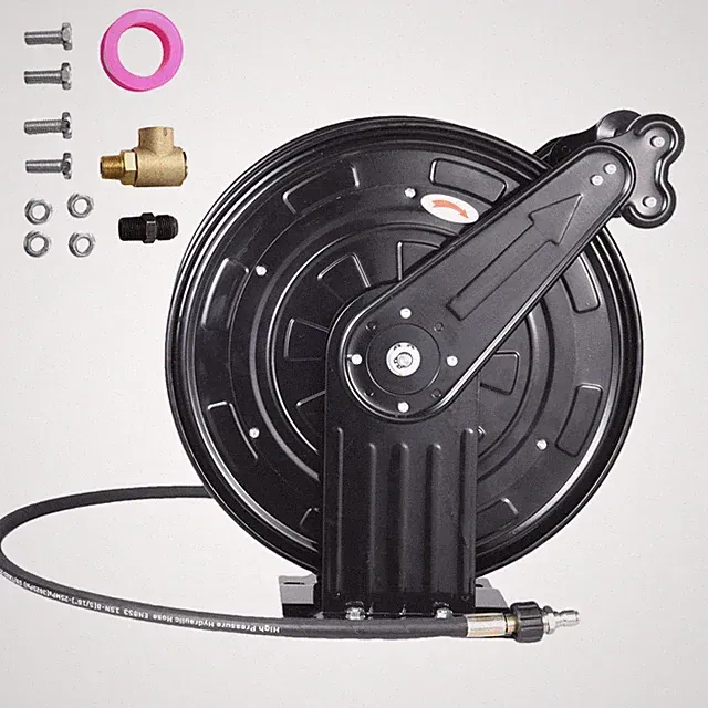 Pressure Washer Hose Reel 50 FT with Swivel Arm 3/8" NPT Outlet Pipe, 4000 PSI