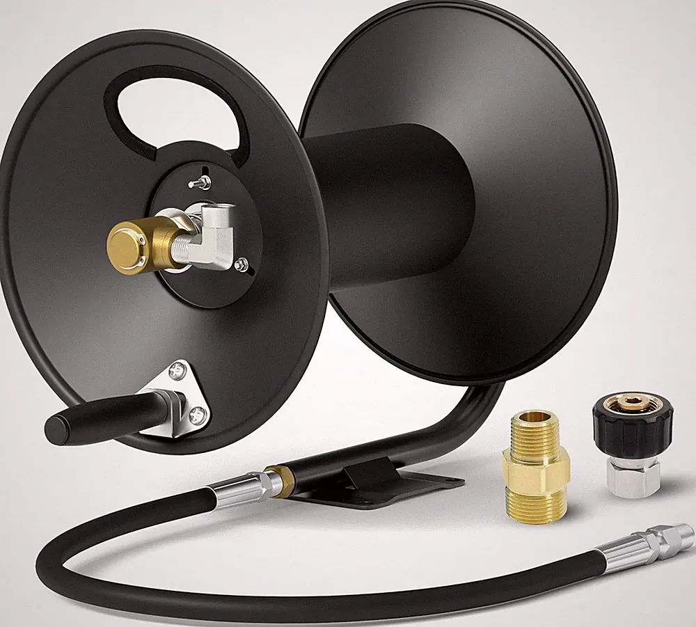 Pressure Washer Hose Reel, Pressure Washer Reel, 100 Ft, 3/8" Fitting