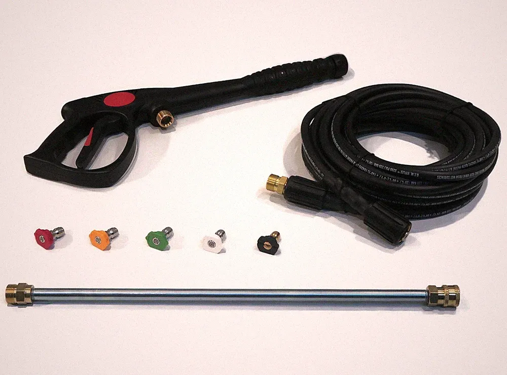 Pressure Washer Hose, Spray Gun, Wand & Tips Kit for Homelite, Ryobi 308760009
