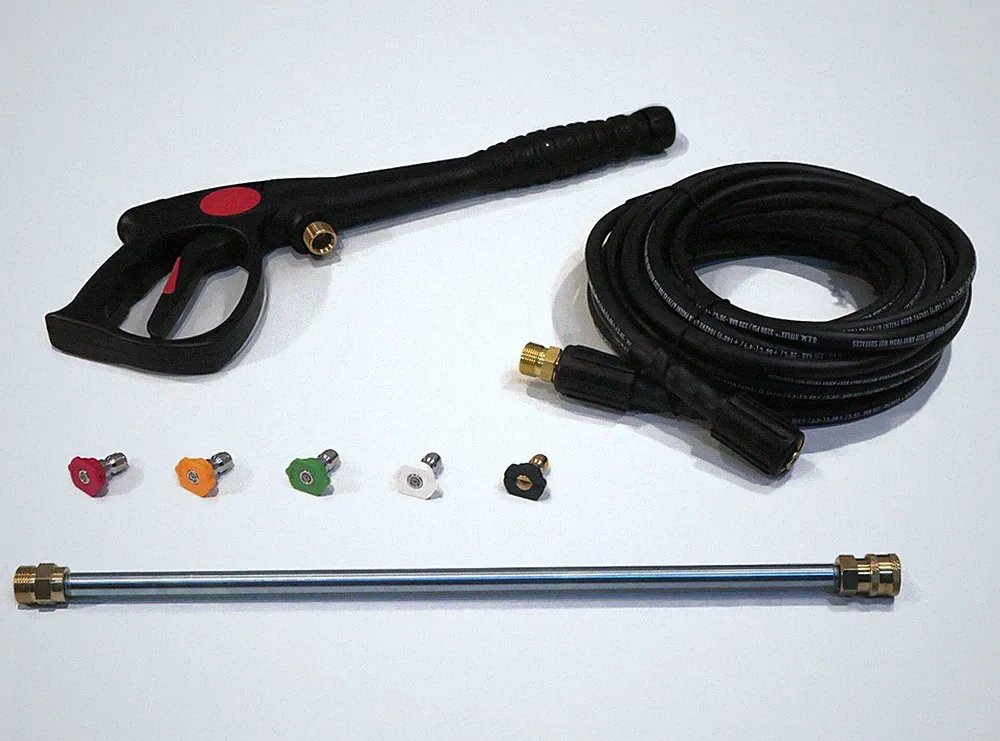 Pressure Washer Hose, Spray Gun, Wand & Tips Kit for Homelite, Ryobi 308760009