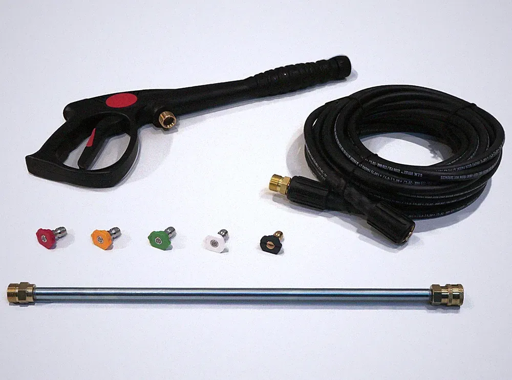Pressure Washer Hose, Spray Gun, Wand & Tips Kit for MTM Hydro 10.0339, 100339
