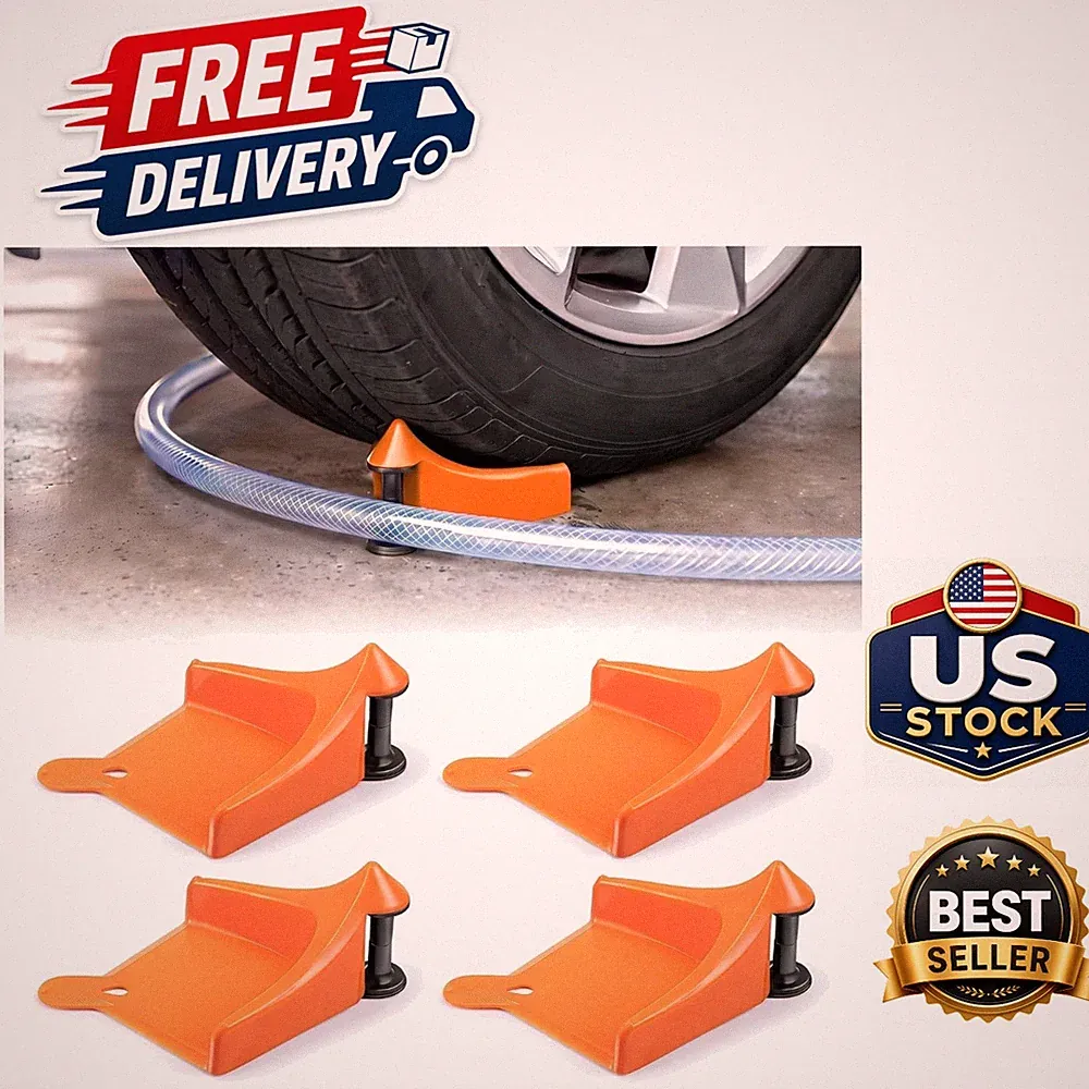 Pressure Washer Hose Tire Guard 4 Pack Orange for Cars Motorcycles RVs