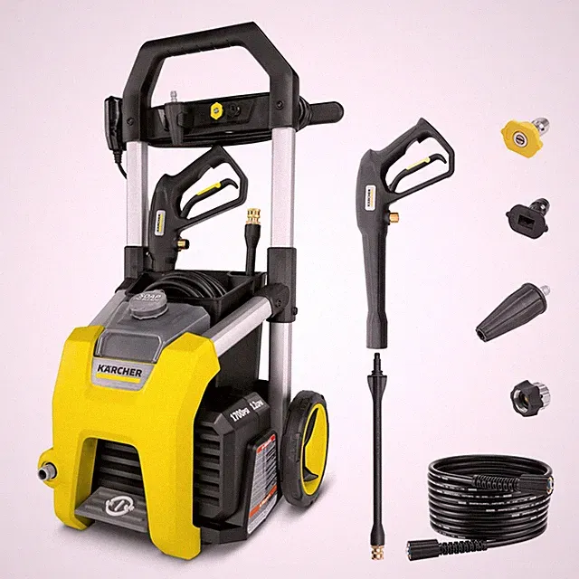 Pressure Washer K1700, CETA Certified, 3 Spray Nozzles, Detergent Tank, for C...