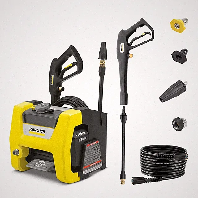 Pressure Washer K1700 Cube, CETA Certified, 3 Spray Nozzles, Detergent Tank,...