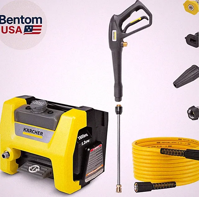 Pressure Washer K1800PS Cube, CETA Certified, 3 Spray Nozzles, Detergent Tank, f