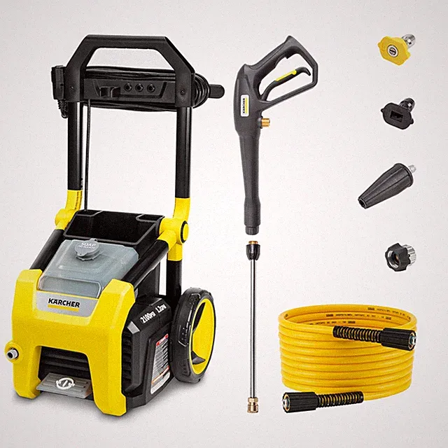 Pressure Washer K2100PS, CETA Certified, 3 Spray Nozzles, Detergent Tank, for...