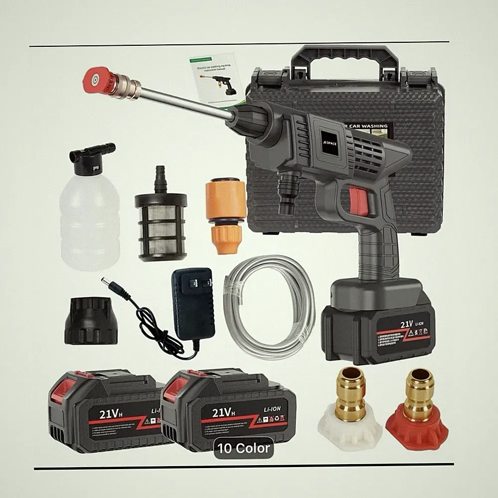 Pressure Washer Kit, Cordless, Multi-function Nozzle, Battery, Hose