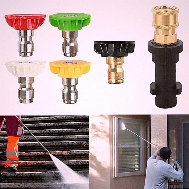 Pressure Washer Lance Spray Wand 5 Nozzle+Adapter For Karcher K2 K3 K4 K5 K6 K7