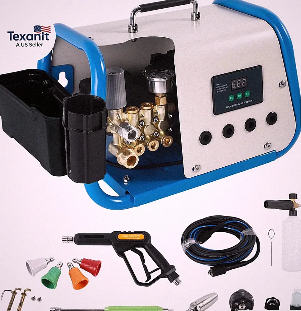 Pressure Washer, Max 150 Bar, 12L/Min, Power Washer for Cars, Driveways, Patios