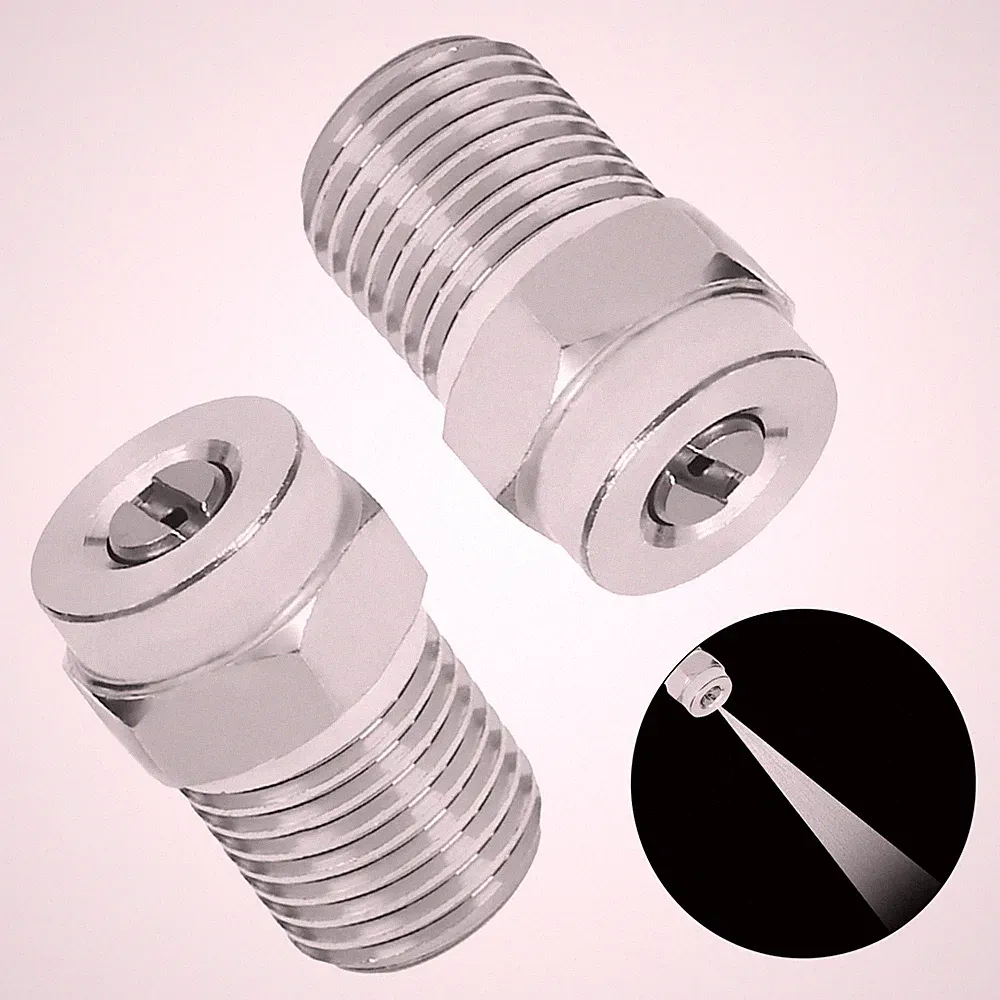 Pressure Washer Nozzle, 1/4NPT Thread 304 Stainless Steel Spray Tip, 2Pcs (15...