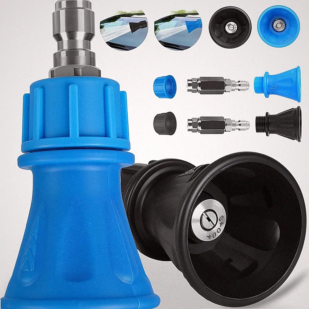 Pressure Washer Nozzle Guard Set, 25°/40° Tips with Holder, Stainless Steel