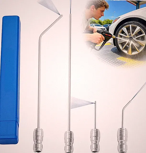 Pressure Washer Nozzle Kit 1/4 Quick Connect for AC Coil Water Heater Appliance