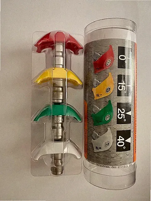 Pressure Washer Nozzle Set 3300 PSI PowerCare 4 Piece Quick Connect AP31003B NEW
