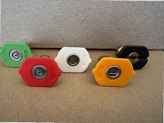 Pressure Washer Nozzle Set with 5 Spray Tips 0° 15° 25° 40° Soap, Multi-Color