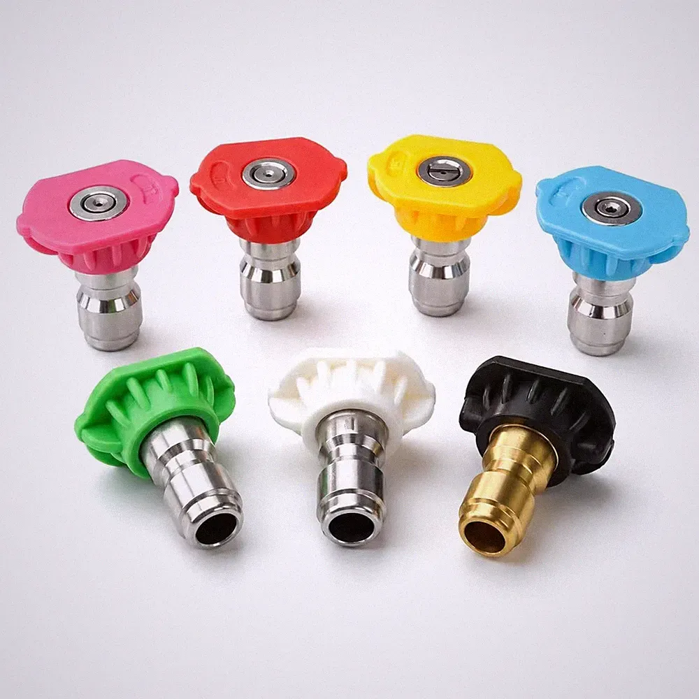 Pressure washer nozzle tips, 050 orifice pressure washer tips, 5.0 GPM, 7 dif...