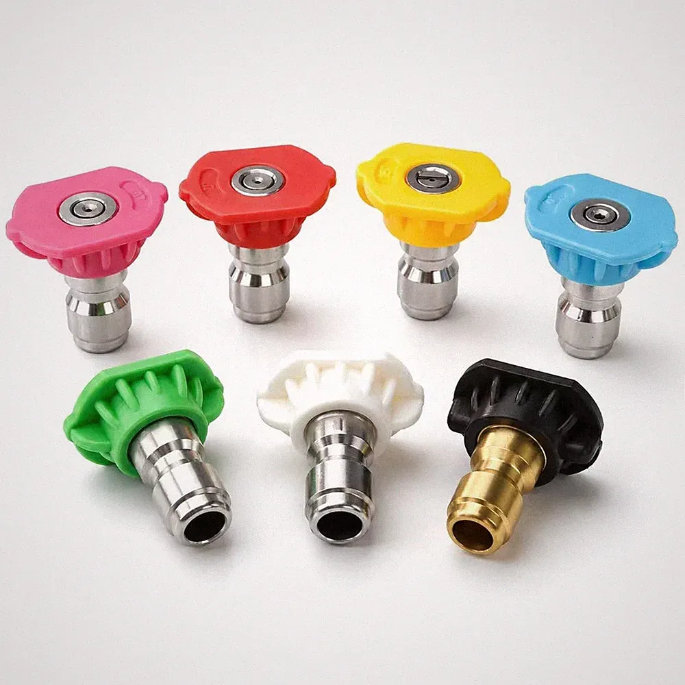 Pressure washer nozzle tips, 050 orifice pressure washer tips, 5.0 GPM, 7 dif...