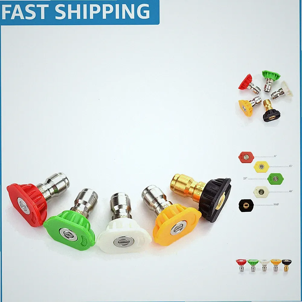 Pressure Washer Nozzle Tips 5-Pack, 2.5 GPM, 4000 PSI - Versatile Cleaning