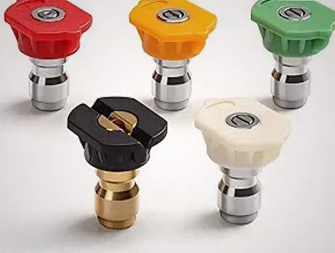 Pressure Washer Nozzle Tips 5-Pack with 5 Spray Angles, 1/4" Quick Connector, Fi