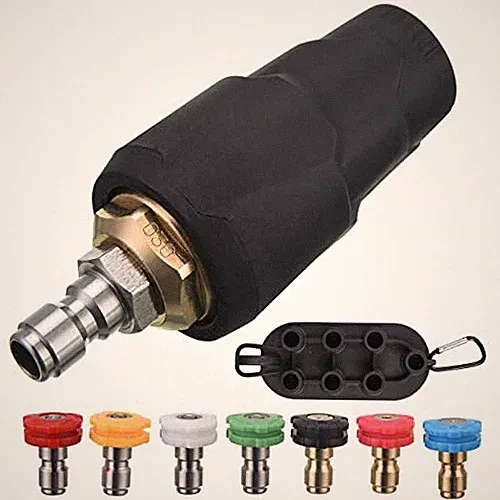 Pressure Washer Nozzle Tips Full Set 3600 Psi Rotating Turbo Nozzle For Power