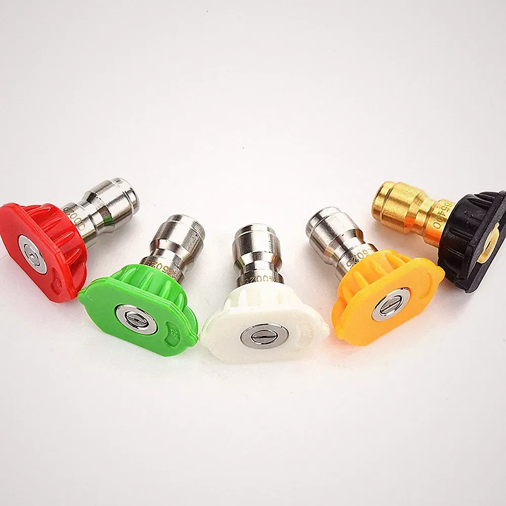 Pressure Washer Nozzle Tips Multiple Degrees, 1/4 Inch, 2.5 GPM
