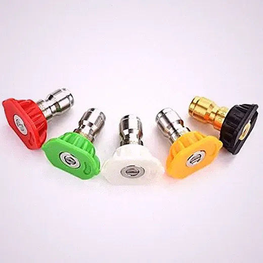 Pressure Washer Nozzle Tips Multiple Degrees, 1/4 Inch, 2.GPM | Orifice 2.5 5