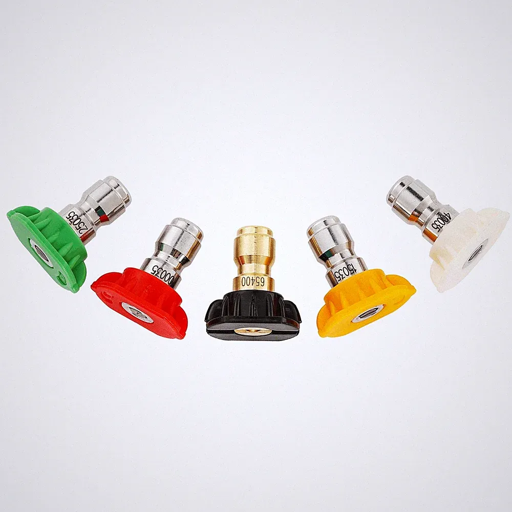 Pressure Washer Nozzle Tips Multiple Degrees, 1/4 Inch, 3.5 GPM