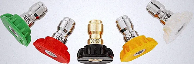 Pressure Washer Nozzle Tips Multiple Degrees 1/4 Inch 5pack orifice 3.0