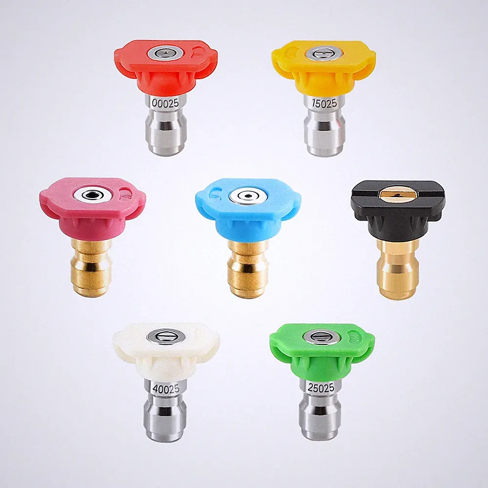 Pressure Washer Nozzle Tips, Multiple Degrees, 2.5 GPM, 7 Pack