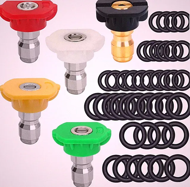 Pressure Washer Nozzle Tips Set with O-Rings and Quick Connect Coupler, 4000 PSI