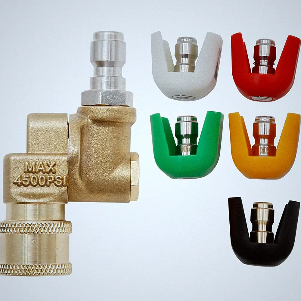Pressure Washer Nozzle Tips Set with Pivoting Coupler Kit, for Sun Joe SPX300...