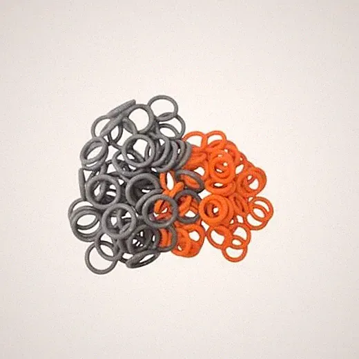 Pressure Washer O Rings 1/4" & 3/8" Quick Coupler O Grey & Orange - 50+50 Packs