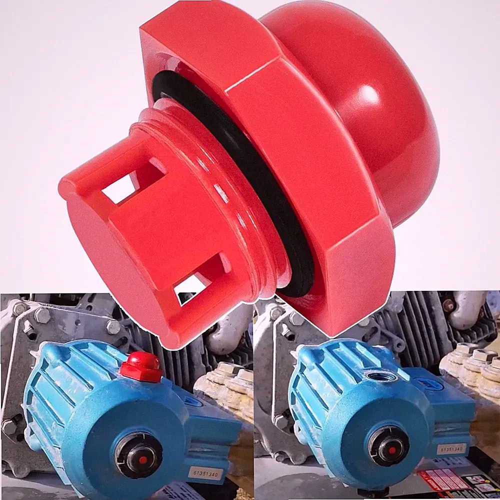 Pressure Washer Oil Fill Cap with O Ring Seal Replacement Pump Red Cover Part