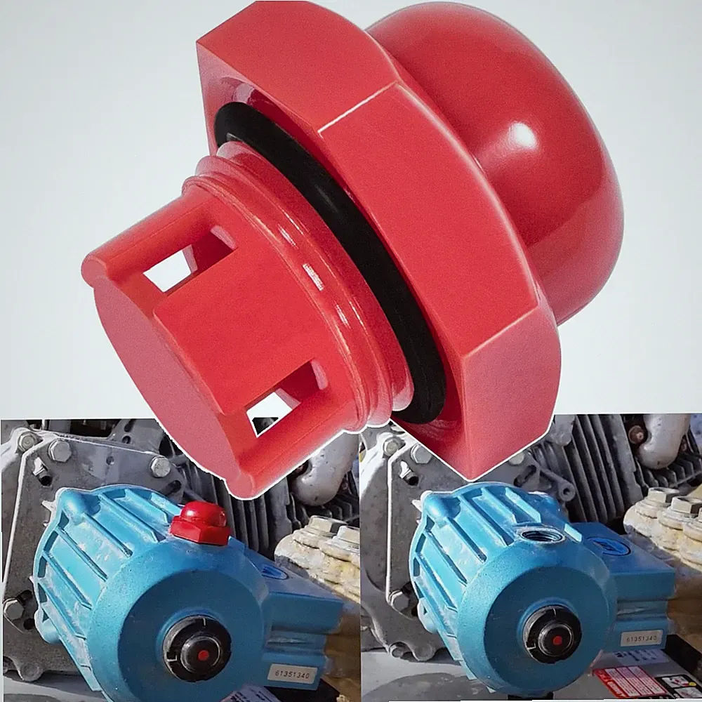 Pressure Washer Oil Fill Cap with O Ring Seal Replacement Pump Red Cover Part