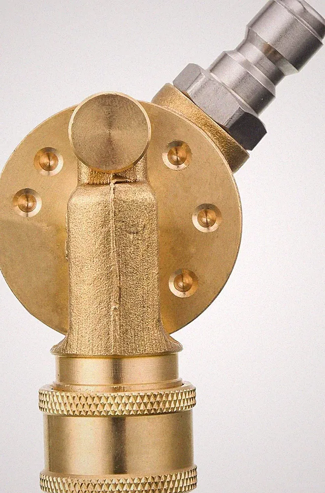 Pressure Washer Pivoting Coupler, 1/4” Quick Connect Gutter Cleaner Attachmen...