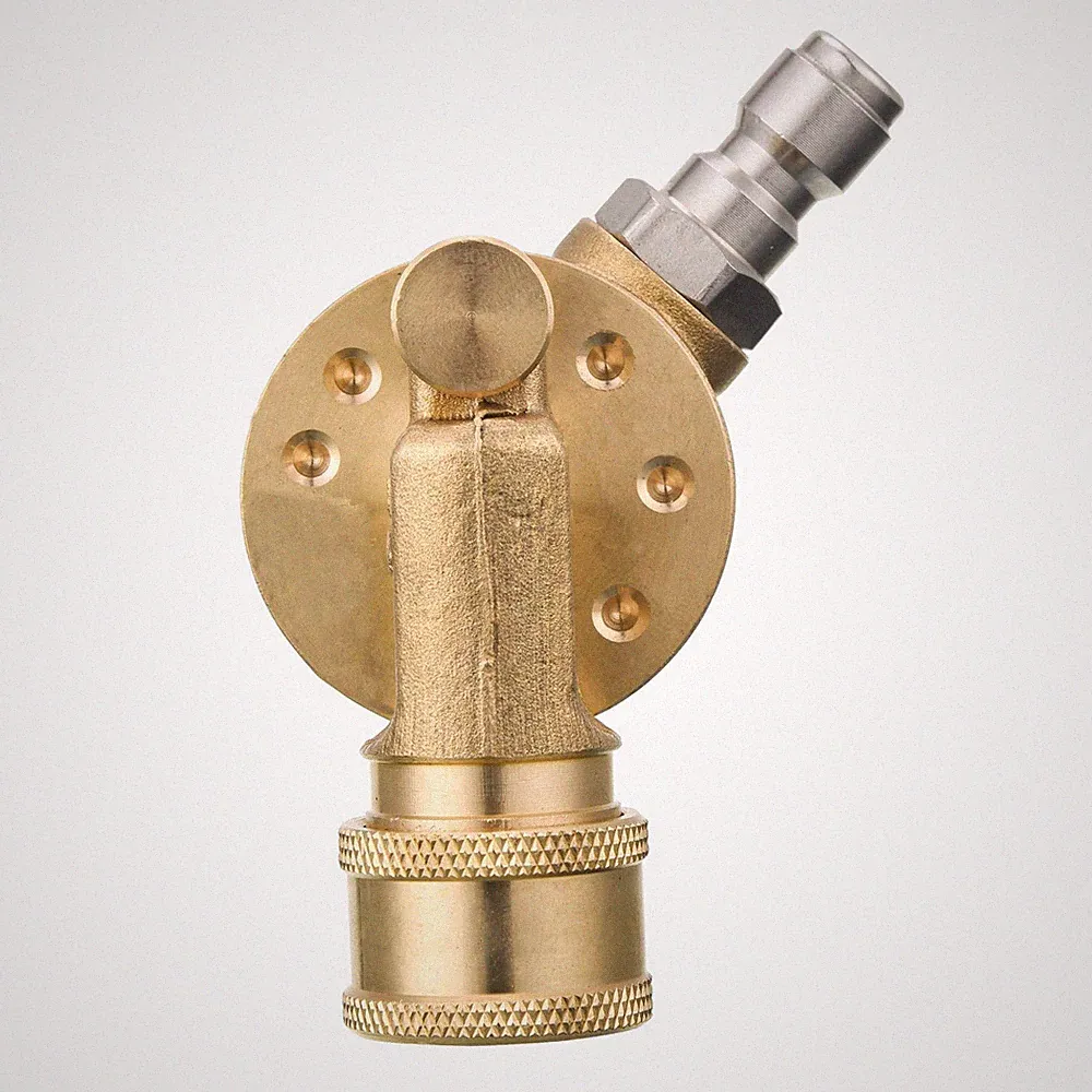 Pressure Washer Pivoting Coupler, 1/4” Quick Connect Gutter Cleaner Attachmen...