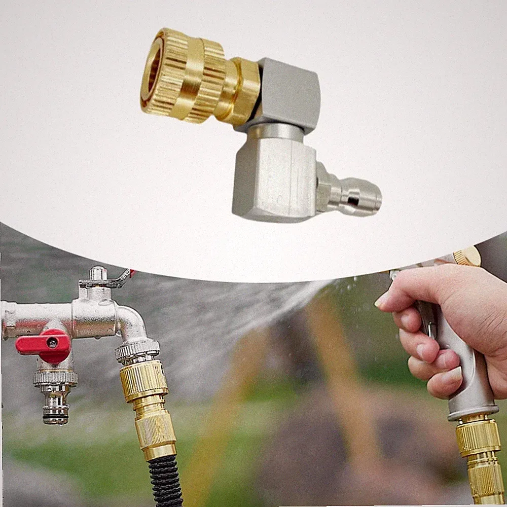 Pressure Washer Pivoting Coupler,360 Degree Rotation Accessories Attachment